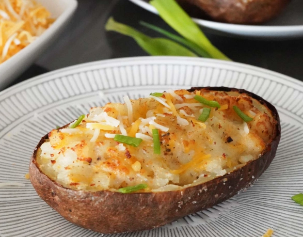 Air fryer stuffed potatoes recipe