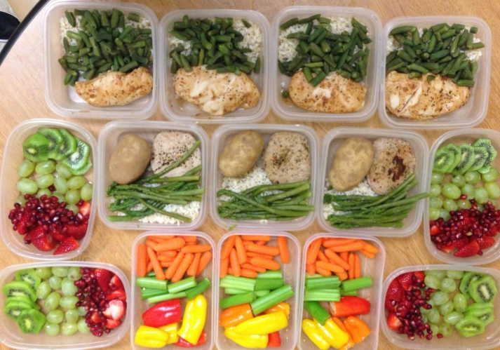 healthy lunch prep