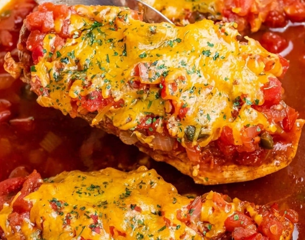 baked salsa chicken