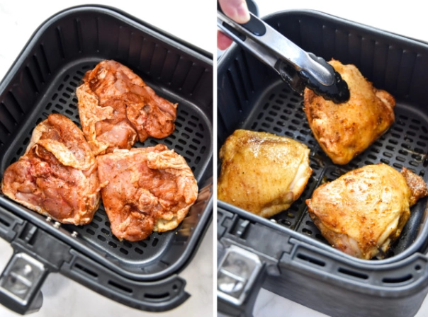 air fryer chicken thighs time