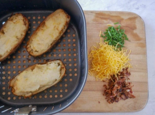 air fryer twice baked potatoes recipe air fryer twice baked potatoes recipe