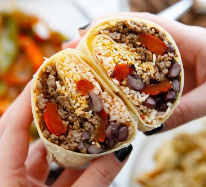 meal prep burritos