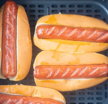 how to cook frozen hot dogs in air fryer