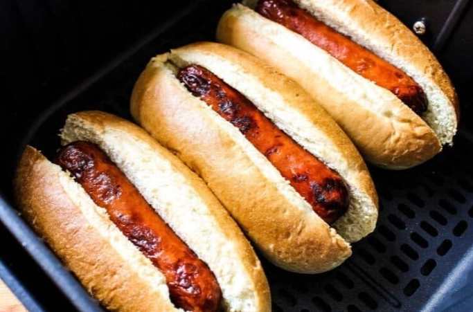 air fryer hot dogs