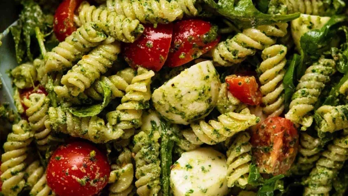 easy pesto pasta salad