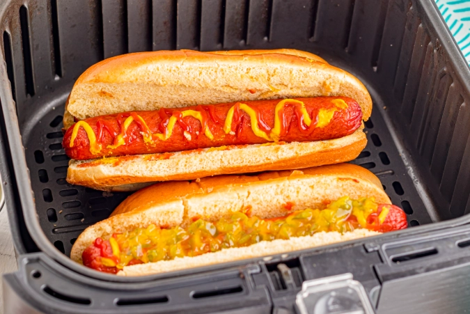 air fryer hot dogs