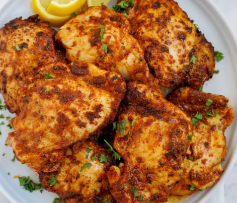 air fryer chicken thighs time