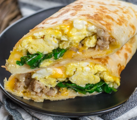 make ahead breakfast burritos