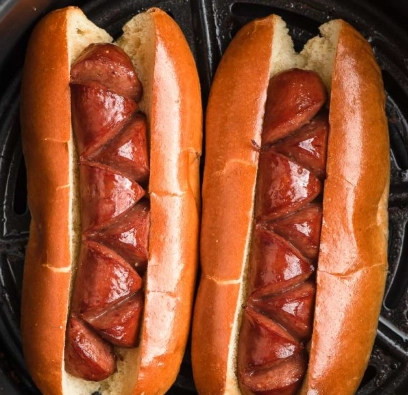 air fryer hot dogs