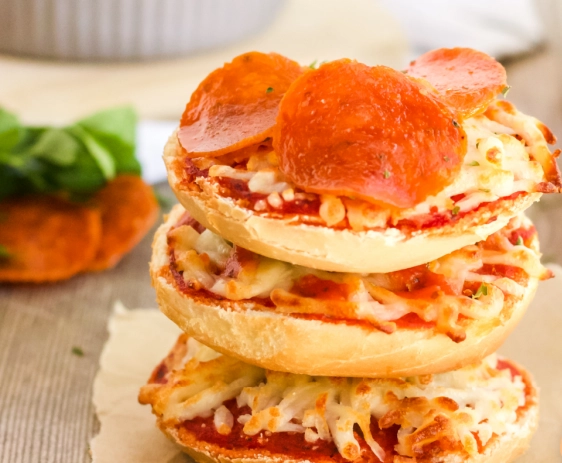air fryer pizza bagels