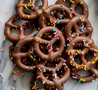 how to dip pretzels in chocolate