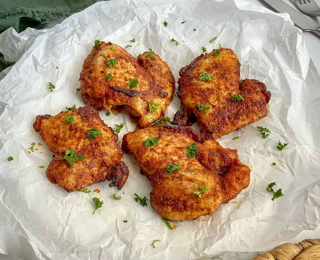 how long to air fry chicken thighs