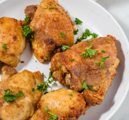 crispy air fryer chicken thighs