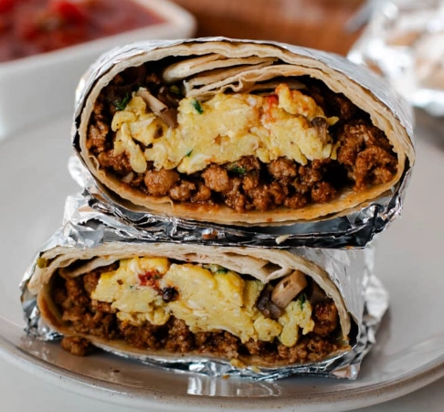 chorizo breakfast burrito