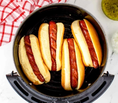 hot dogs in air fryer
