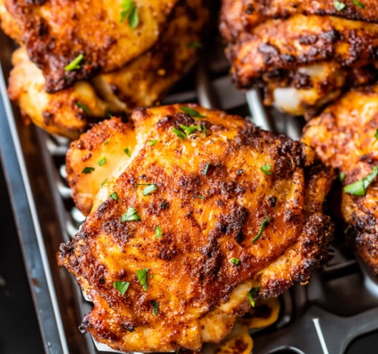air frying chicken thighs