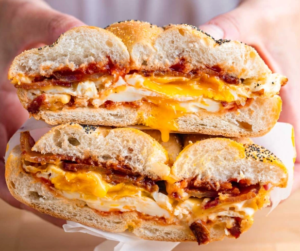 bacon and egg cheese sandwich